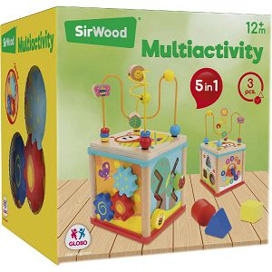 Kocka edukativna drvena SirWood Multiactivity Globo 399391