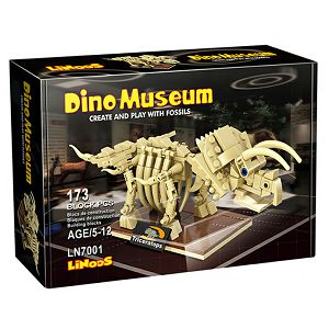 KOCKE LINoos Dinosaur Triceratops, kostur 173kom 070016