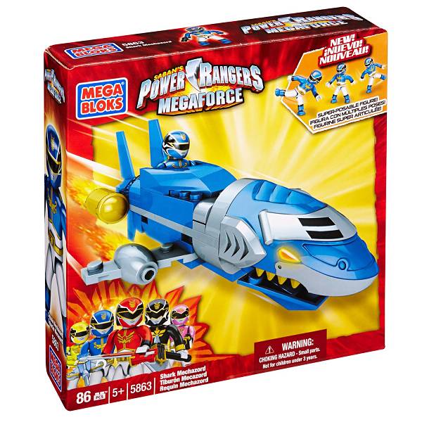 Kocke Mega Bloks Power Rangers Megaforce - Morski pas Mechazords 82/1