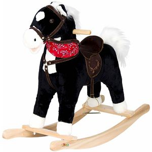 KONJIĆ ZA LJULJANJE Rocking Horse crni zvučni 251571