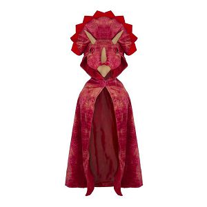 KOSTIM TRICERATOPS ogrtač s kapuljačom,crveni,vel.4-5 god Great Pretenders