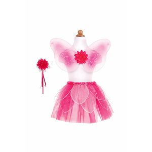KOSTIM VILA suknja + krila + čarobni štapić, ružičasta, vel. 4-7 god.,