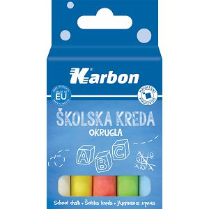 Kreda školska okrugla, u boji Karbon 10/1 060642