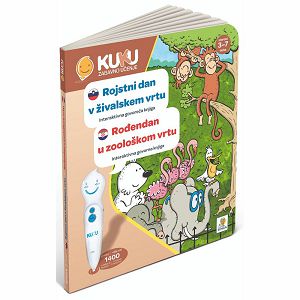 KUKU interaktivna knjiga - Rođendan u zoološkom vrtu 3-7g