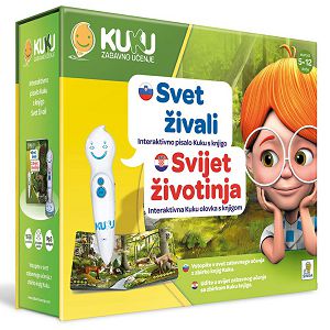 KUKU interaktivna knjiga sa olovkom - Svijet životinja 6-12g 6/1