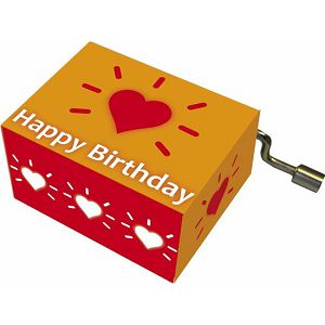 Kutija glazbena Heart with aureola melodija:Happy Birthday Fridolin 584056