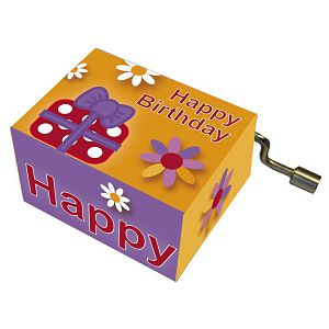 Kutija glazbena Parcels and blossoms melodija: Happy Birthday Fridolin 584117