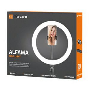 Lampa stolna Natec Alfama ring-light, 10", sa tripodom