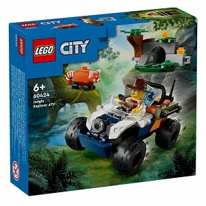 LEGO Kocke City ATV istraživača prašume s crvenom pandom 60424, 6+god.