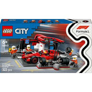 LEGO KOCKE City Boks i posada za F1 s autom Ferrari 60443, 6+ god.