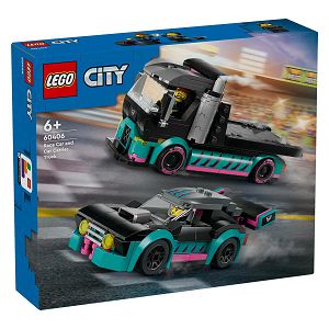 LEGO Kocke City Trkaći auto i kamion za prijevoz 60406, 6+god.