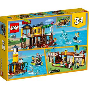 LEGO Kocke Creator 3u1 Surferska kuća na plaži 31118, 8+god.