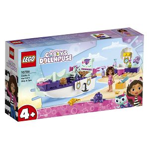 LEGO Kocke Gabbys Dollhouse Brod i spa Gabi i Mačkorene 10786, 4+god.