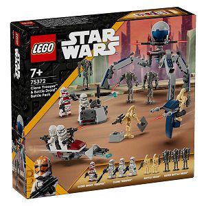 LEGO Kocke Star Wars Bojni komplet:klonirani vojnik i bojni droid 75372, 7+god.