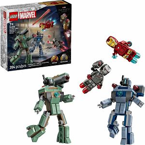 LEGO KOCKE Super Heroes: Iron Man i War Machine protiv dronova Hammer 76320, 7+ god.