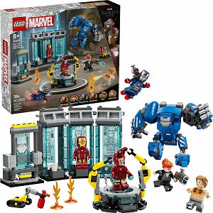 LEGO KOCKE Super Heroes: Iron Manov laboratorij: Dvorana oklopa 76315, 8+ god.