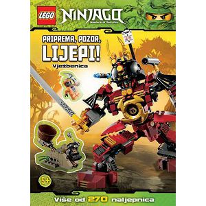 LEGO Vježbenica Ninjago Priprema, pozor, lijepi! 270 naljepnica