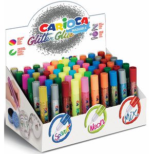 Ljepilo glitter Carioca 10.5ml sort, mix boje 1kom 42115