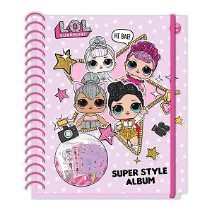 LOL SURPRISE Super Style Album+pastele+naljepnice+šablone 299607