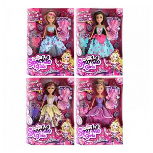 Lutka Sparkle Girlz Princess, s cipelama, tijarom Super Sparkly Princess 443477