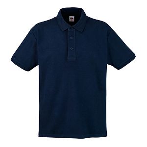 Majica Polo Heavy Fruit of the Loom 65/35 KR 240g plava deep navy M