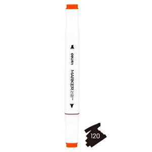 Marker Deli Twin Art&sketch,dvostrani,fineliner crna 637177