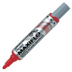 Marker Pentel MAXIFLO MWL5M za White Board ploče,pumpica, crveni