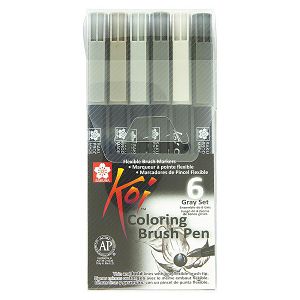 Marker s kistom BRUSH PEN 6/1 KOI 391765