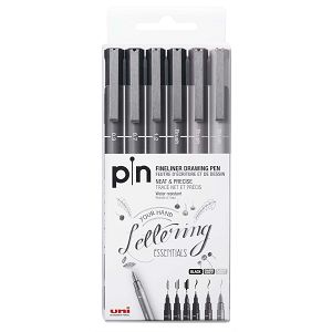 Marker Uni Pin 200 za krasopis bold/brush 0.3/0.7/1.2mm 6/1 vodootporni