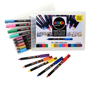 Marker Uni Posca PC-1MR 16/1 za hobby i art,mix boje,vodootporan,0.7mm