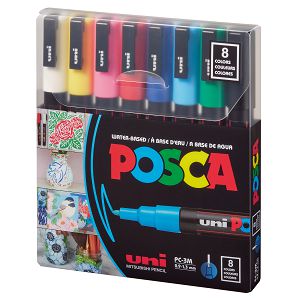 Marker Uni Posca PC-3M 8/1 za hobby i art ,vodootporan,0.9-1.3mm