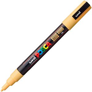 MARKER UNI Posca PC-3M za hobby i art, vodootporan, 0.9-1.3mm marelica