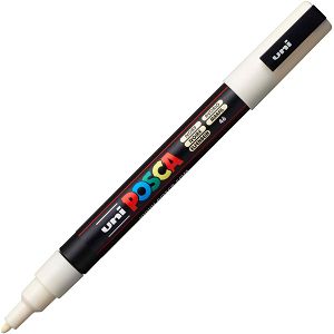 MARKER UNI Posca PC-3M za hobby i art, vodootporan, 0.9-1.3mm slonova kost (ivory)