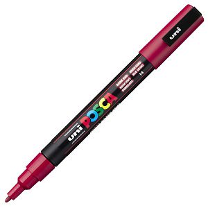 MARKER UNI Posca PC-3M za hobby i art, vodootporan, 0.9-1.3mm tamno crveni