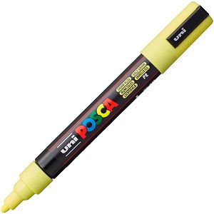 Marker UNI Posca PC-5M za hobby i art, vodootporan, 1.8-2.5mm svijetlo žuta