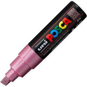 MARKER UNI Posca PC-8K za hobby i art, vodootporan, 8mm metallic rozi