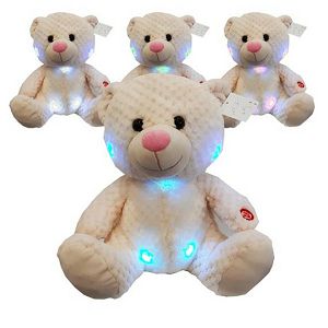 MEDO PLIŠ 30cm, s led svijetlom Dika Toys 810064 4boje