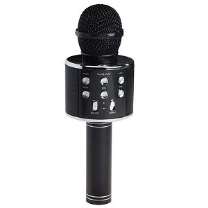 Mikrofon za karaoke bežićni,USB,sa zvučnikom Denver KMS-20,crni 051647