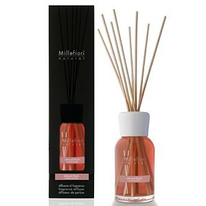 MILLEFIORI natural 100ml, DIFUZOR sa štapićima, miris.Almond Blush 7MDAB