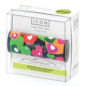 MIRIS ZA AUTO Millefiori Icon Cuori & Fiori Mediterranean Bergamot (miris do 2mj)