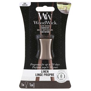 MIRIS ZA AUTO WoodWick Reeds Starter Kit Linen (miris do 30 dana)