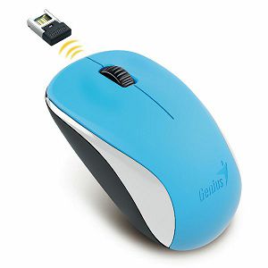 Miš Genius NX-7000 Wireless, USB, bežični, 1200dpi, 2.4GHz, plavi