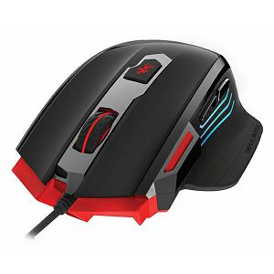 Miš RAMPAGE SMX-R17 X-rapier, 7200 DPI, USB, žičani, RGB, crni