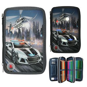 MONSTER CARS PERNICA puna, 3 zipa, sa LED policijskim automobilom 703783
