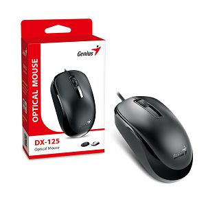 MOUSE GENIUS DX-125 USB, bežični,ergonomski crni 251026