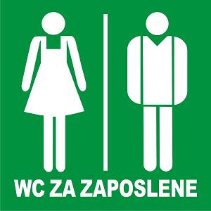 Naljepnica WC ZA ZAPOSLENE