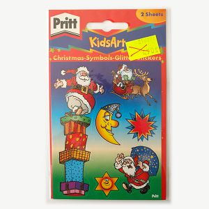 Naljepnice glitter božićne 2 lista Pritt KidsArt Henkel