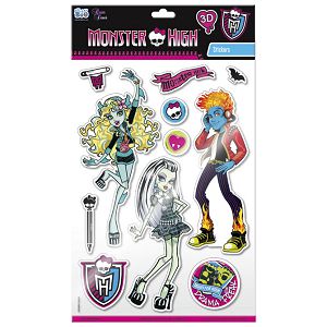 Naljepnice zidne 3D Monster High 1 Starpak 301091