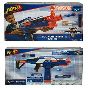 NERF PUŠKA Elite Rapidstrike sa spužvastim mecima 18/1,8+ Hasbro 303830