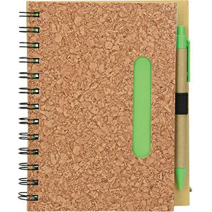 NOTES EU B6 Corc spiralni s kemijskom olovkom, natur 432812